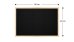 Černá korková tabule (dřevěný rám) 90x60 cm