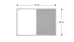 Tabule COMBI - šedý korek a magnetická bílá 90x60cm s šedým lakovaným dřevěným rámem