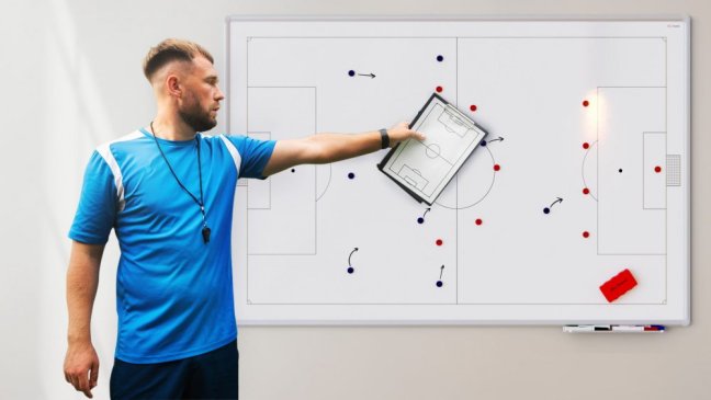 Magnetická tabuľa 150x100 cm futbalové ihrisko ALLboards PREMIUM