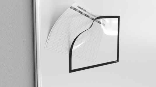 Magnetická kapsa na papier A4 - čierna