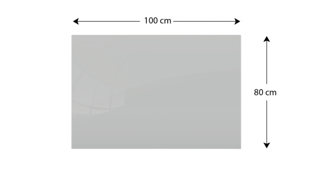 Sklenená tabuľa 100x80 ALLboards COLOR