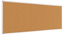 Korková nástěnka v hliníkovém rámu 300x120cm