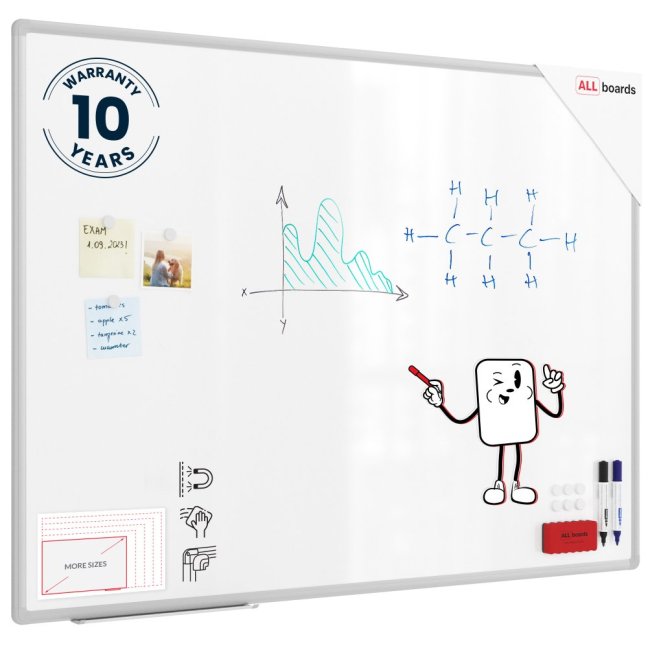 Magnetická tabule 120x90 ALLboards PREMIUM