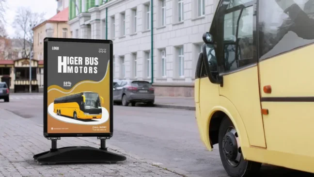Reklamné Áčko A1 OWZ Waterbase – ČIERNY hliníkový rám