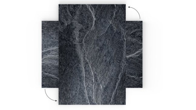 Magnetická tabuľa METALboards tmavý kameň 90x60 cm