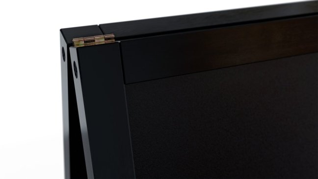 Allboards Reklamné áčko s kriedovou tabuľou 150x61cm - ČIERNÉ