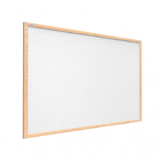 Bílá korková tabule v dřevěném rámu 120x90 cm