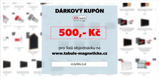 Dárkový poukaz v hodnotě 500,--