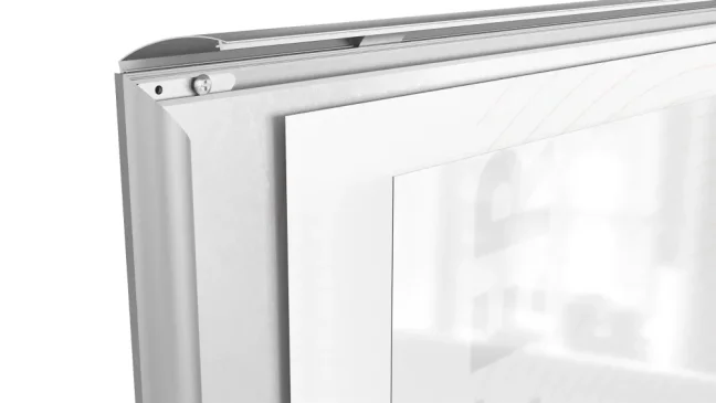 Plakátový rám A4 – Uzamykatelný stříbrný Klip rám - sada 10 kusů