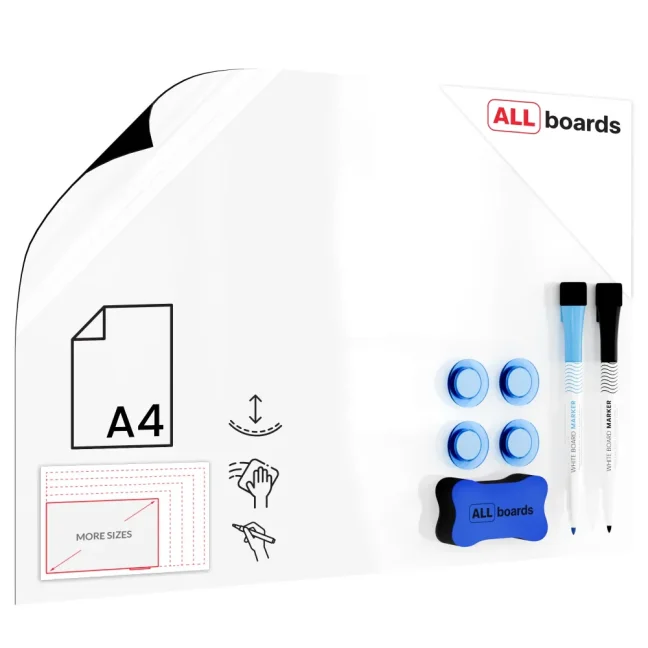 Allboards magnetická folie A4 - 210 × 297 mm