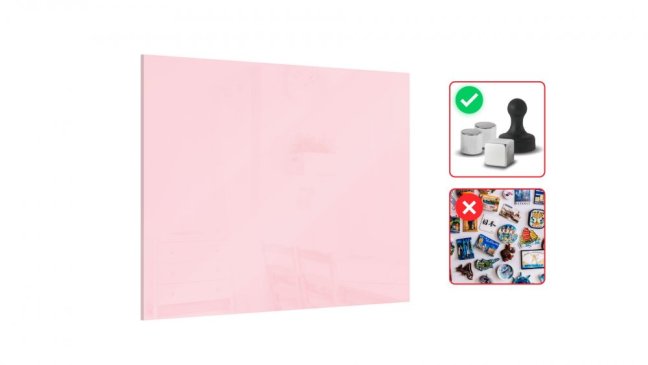 Magnetická sklenená tabuľa Bubblegum 90x60cm