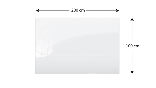 Sklenená tabuľa 200x100 ALLboards PREMIUM TSO200x100