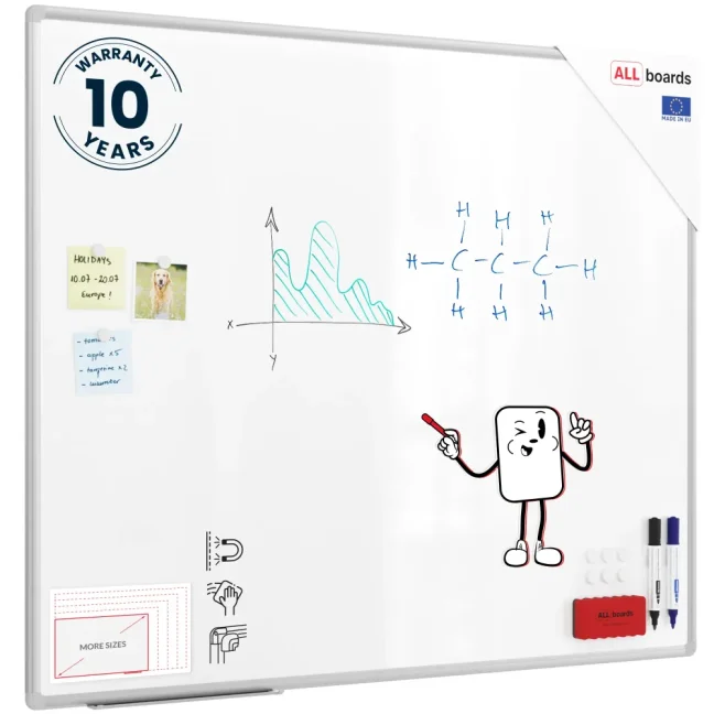 Magnetická tabule 120x100 ALLboards PREMIUM