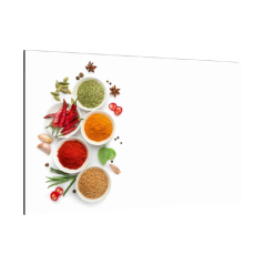 Skleněná magnetická tabule- dekorativní obraz KOŘENÍ BYLINKY 90x60 cm