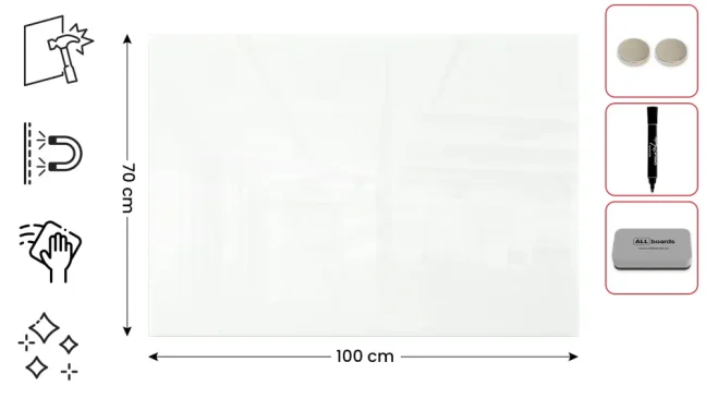 Skleněná tabule 100x70 ALLboards CLASSIC