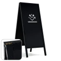 Allboards Reklamné áčko s kriedovou tabuľou 150x61cm cm - vodeodolné- ČIERNÉ