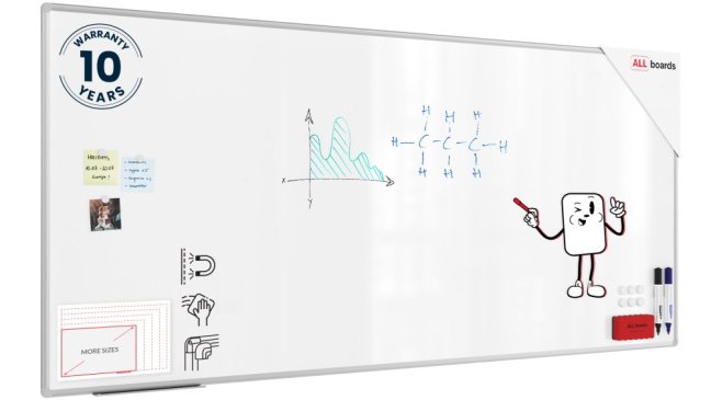Magnetická tabule 220x120 ALLboards PREMIUM