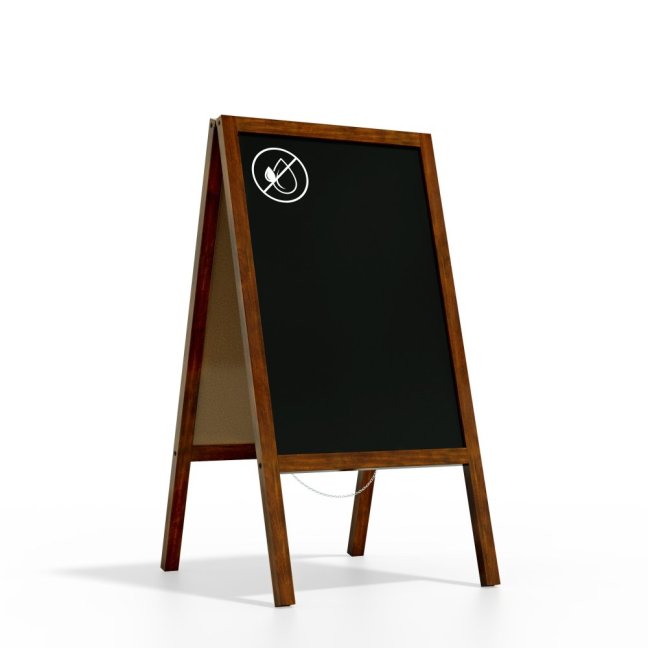 Allboards Reklamné áčko s kriedovou tabuľou 118x61 cm