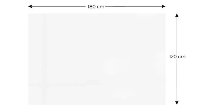 Magnetická tabule SLIMboard bezrámová smazatelná za sucha 180x120 cm
