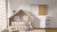 Allboards korková a magnetická tabuľa v hliníkovom ráme 90x60 cm