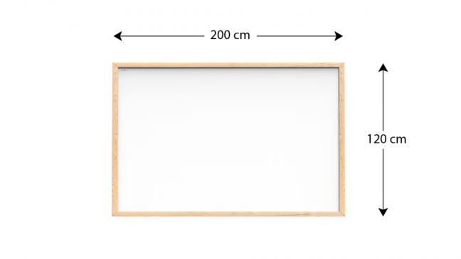 Magnetická tabuľa 200x120 ALLboards NATURAL