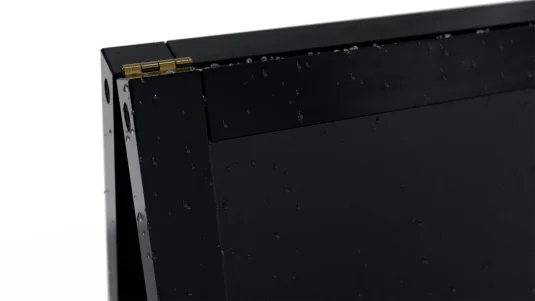 Allboards Reklamní áčko s křídovou tabulí 118x61 cm - voděodolné černý rám
