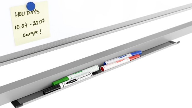 Mobilní tabule TM Idea, oboustranná, otočná, za sucha stíratelná, magnetická, 120x90 cm – řada FLEX