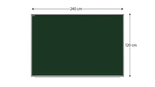 Magnetická křídová tabule 240x120cm (zelená)