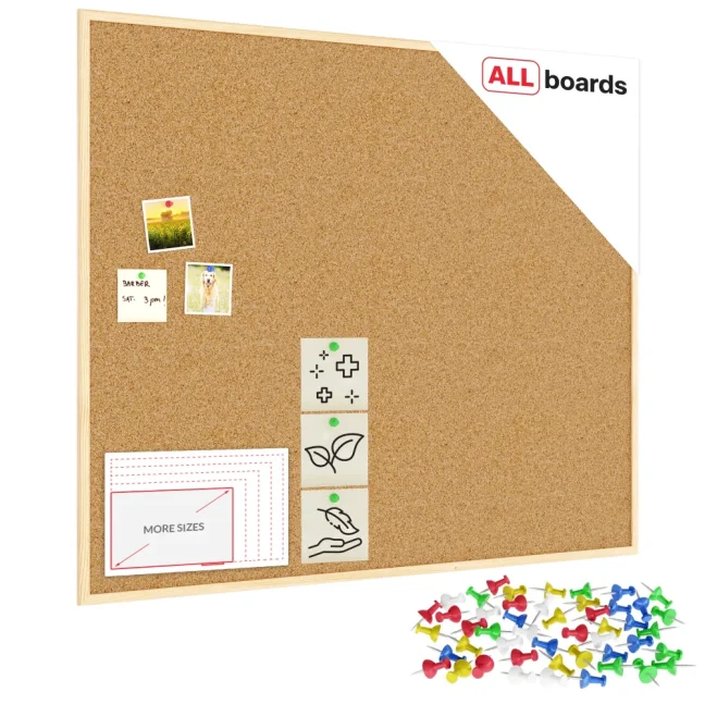 Korková nástěnka 120x100 ALLboards NATURAL