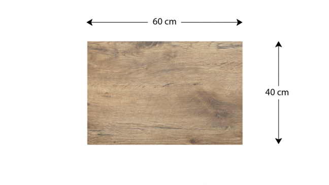 Kovový obraz drevená doska 60x40 ALLboards METAL