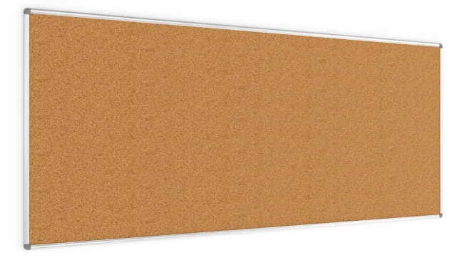 Korková nástěnka v hliníkovém rámu 240x100cm