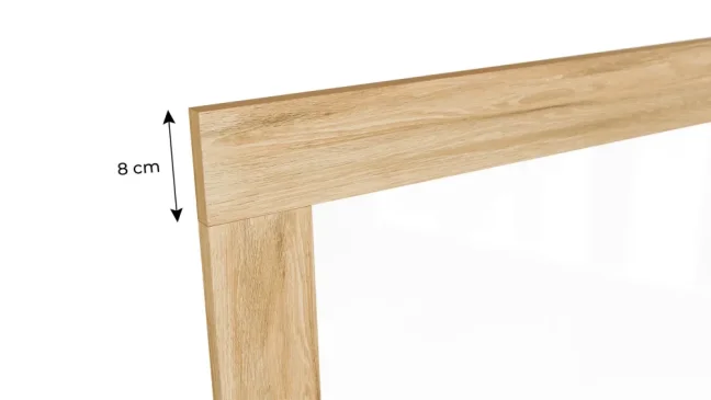 Magnetická tabule PREMIUM 120x90 cm v rámu v barvě dubu