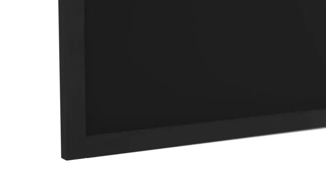 Černá křídová tabule 100×80 cm – ČERNÝ lakovaný dřevěný rám