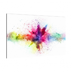 Skleněná magnetická tabule- dekorativní obraz SVĚT BAREV 60x40 cm