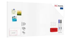 Magnetická tabule SLIMboard bezrámová smazatelná za sucha 120x60 cm + PŘÍSLUŠENSTVÍ ZDARMA