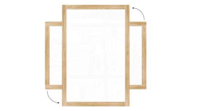 Magnetická tabuľa PREMIUM 180x120 cm v ráme vo farbe duba