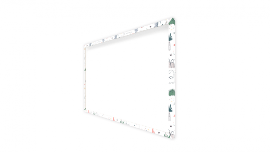 Allboards magnetická bezrámová kovová tabuľa s potlačou 60x40cm - dinosaury