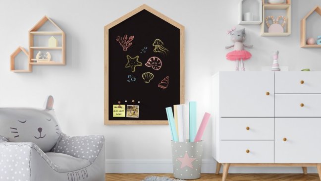 Allboards čierna Magnetická tabuľa 90x60 cm - DOMČEK