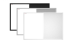 Tabule COMBI - bílý korek a magnetická bílá 90x60 s bílým lakovaným dřevěným rámem