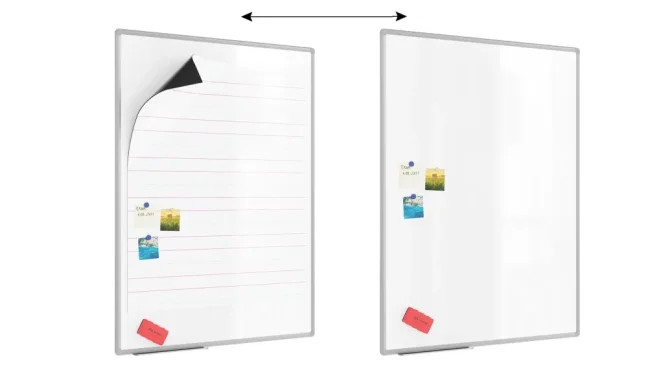 Magnetická tabule 120x90 cm -  linky pro výuku psaní