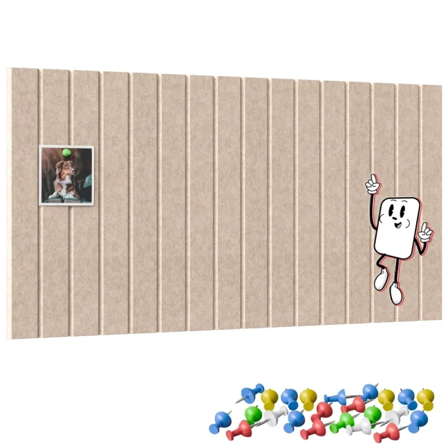 Filcové panely na zeď 80x40 cm camel
