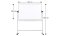 Mobilní tabule TM Idea, oboustranná, otočná, za sucha stíratelná, magnetická, 150x100 cm – řada FLEX