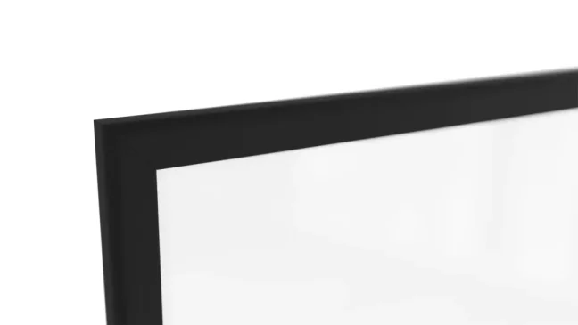 Magnetická suchostěrná tabule bílá 100 × 80 cm – černý dřevěný rám