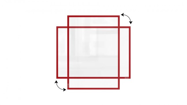 Magnetická kapsa na papier A3 - červená