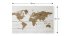 Magnetická tabule METALboards, mapa světa ve světlých barvách 90x60 cm