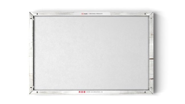 Magnetická tabule METALboards, mapa světa ve světlých barvách 60x40 cm