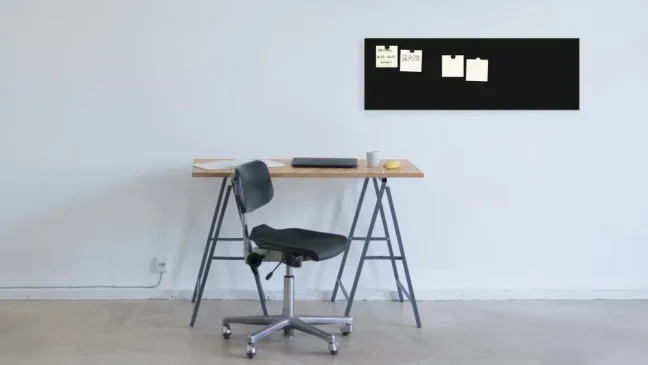 Bezrámová magnetická kriedová tabuľa magnetický panel SLIMboard 90x30 cm + PRÍSLUŠENSTVO ZADARMO
