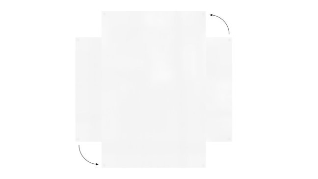 Magnetická tabuľa SLIMboard bezrámová zmazateľná za sucha 90x60 cm
