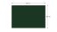 Allboards magnetická kriedová tabuľa 240x100 cm (zelená)