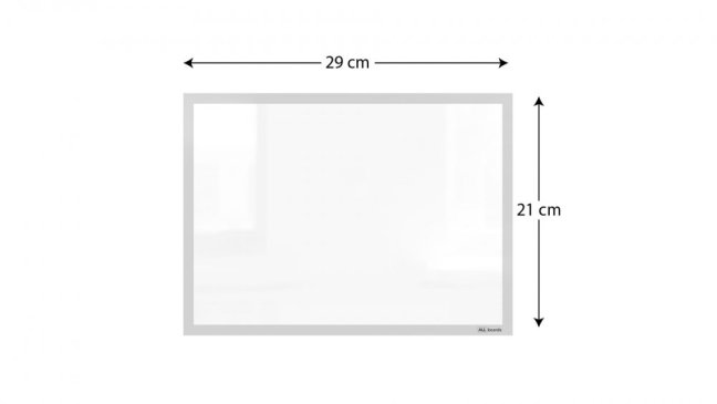 Magnetická kapsa na papír A4 - bílá